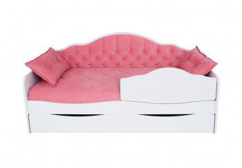 Кровать 170 серии Иллюзия Лайт 1 ящик 89 Розовый (подушки) в Новом Шарапе - novyj-sharap.mebel54.com | фото