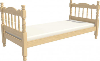 Кровать одинарная Аленка из массива сосны 800*1890 Сосна в Новом Шарапе - novyj-sharap.mebel54.com | фото