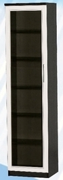 Шкаф средний со стеклодверью ДЛЯ ГОСТИНОЙ ШСС-450 Венге/Дуб выбеленный в Новом Шарапе - novyj-sharap.mebel54.com | фото